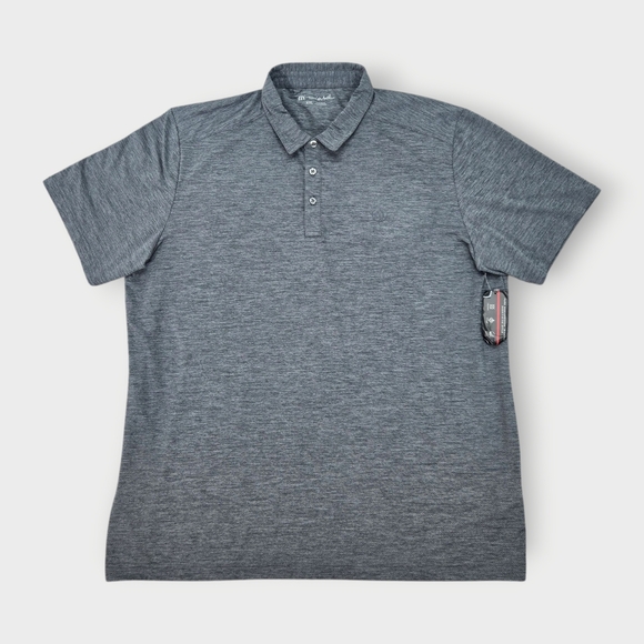NWT Travis Mathew Shirt Mens XXL Gray New Golf Polo Heater Performance Stretch - Picture 1 of 11